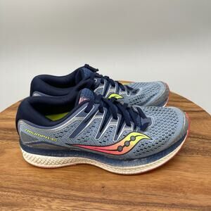 Saucony Triumph ISO 5 Shoes Womens Size 7.5 Blue Running Comfort Walking Sneaker